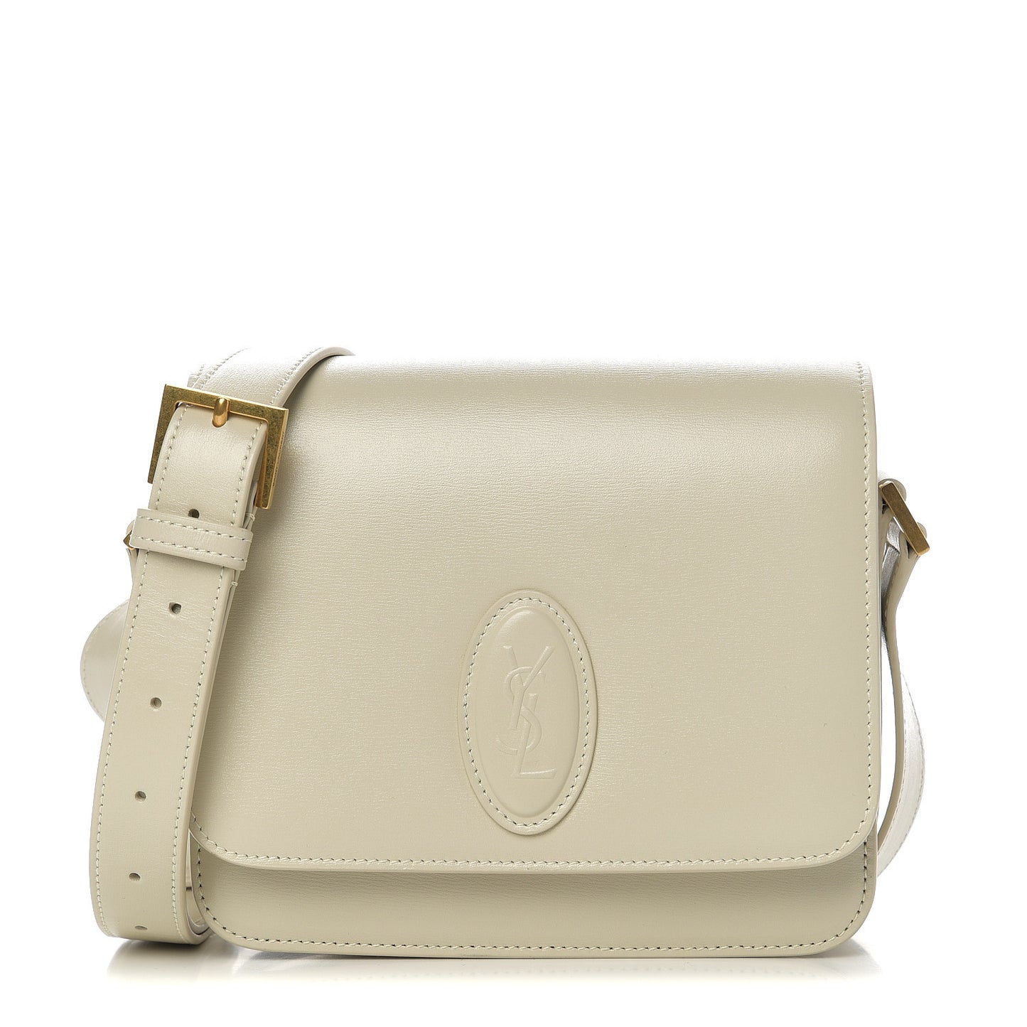 Calfskin LE 61 Small Shoulder Bag Blanc Vintage
