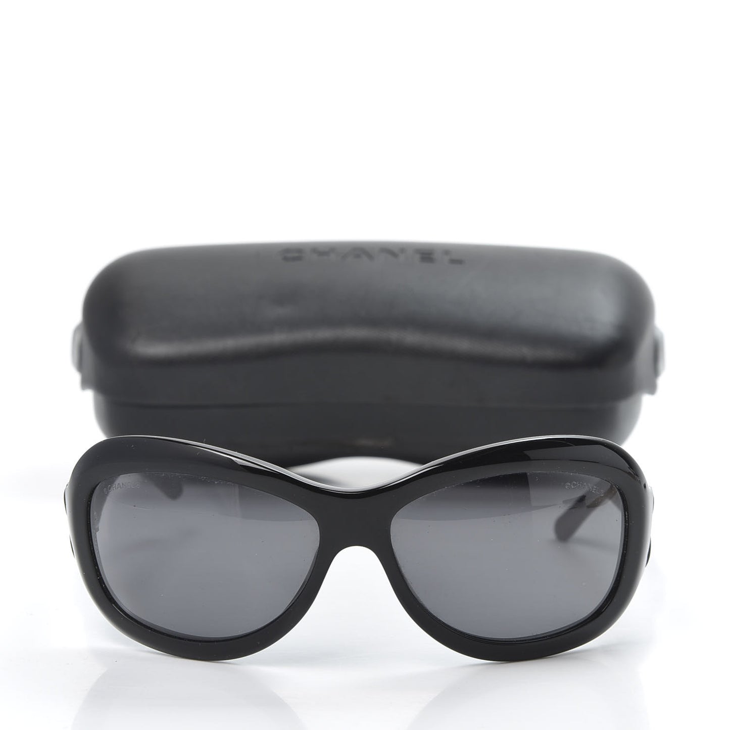 Lambskin Quilted CC Sunglasses 5116-Q Black