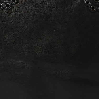 Prada Soft Calfskin Studded Tote Black 9 of 9