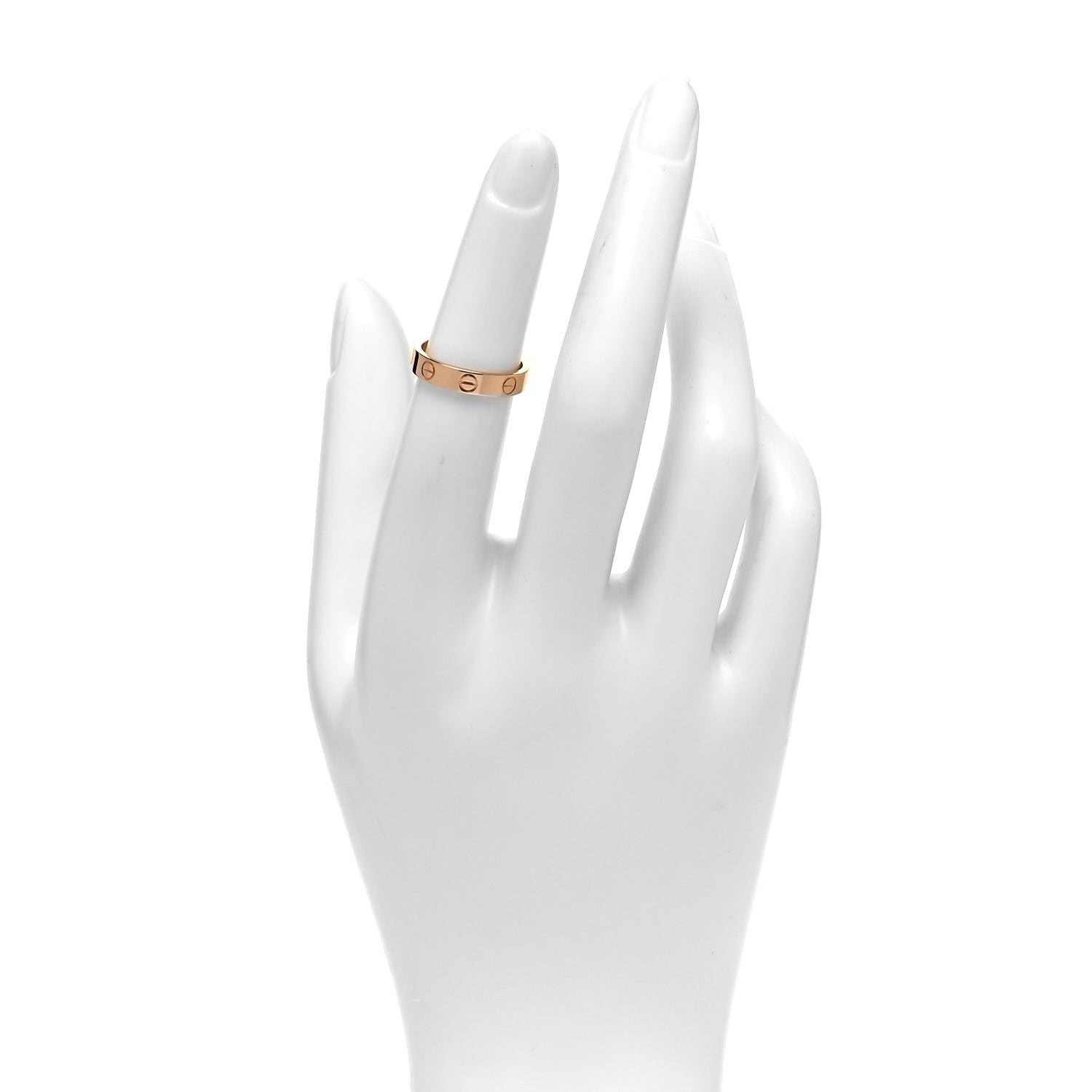 Cartier 18K Yellow Gold 3.5mm LOVE Wedding Band Ring 49 4.75 2 of 5