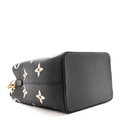 Louis Vuitton Empreinte Monogram Giant Neonoe MM Black Beige 4 of 10