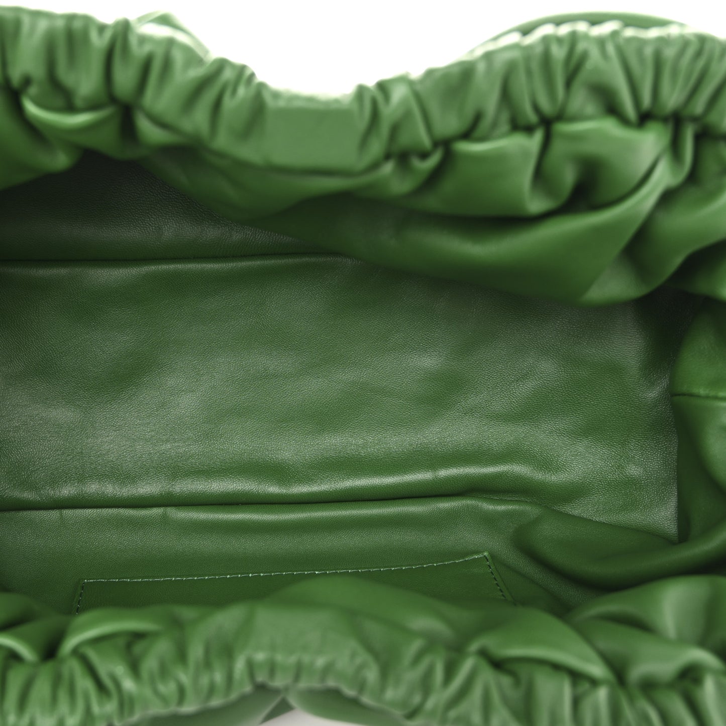Lambskin Cloud Oversized Clutch Leaf