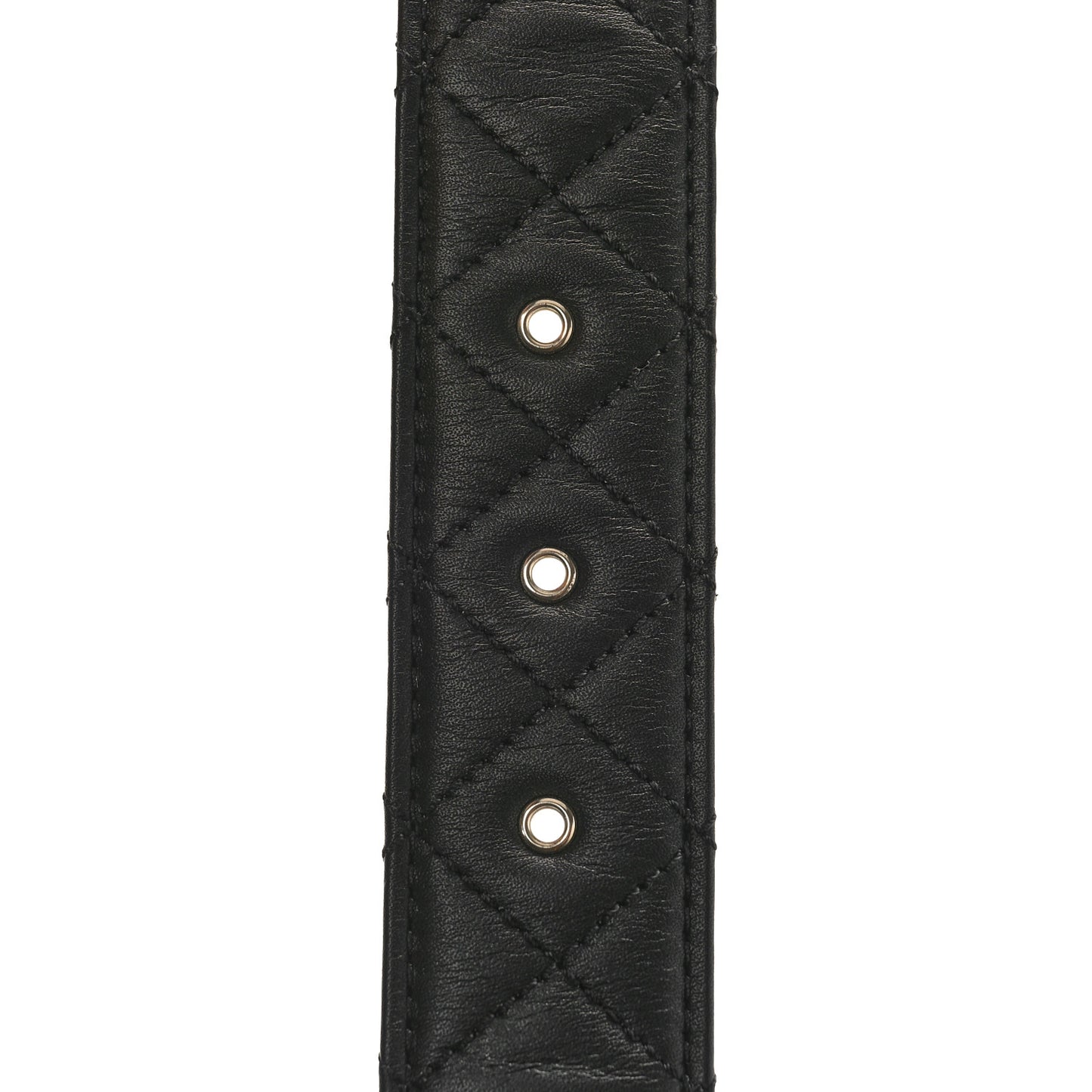 Lambskin Quilted CC Chain Belt 85 34 Black