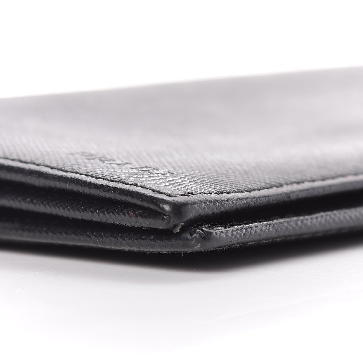 Prada Saffiano Flap Wallet Black 10 of 13