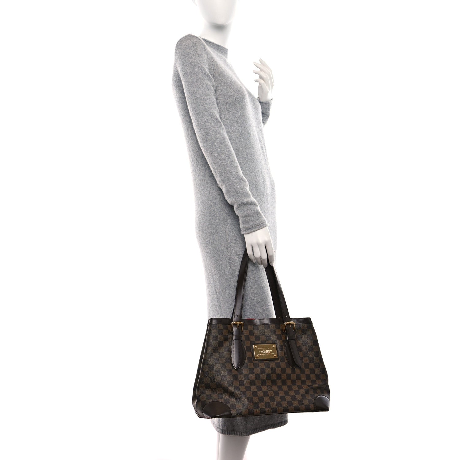 Louis Vuitton Damier Ebene Hampstead MM 2 of 8