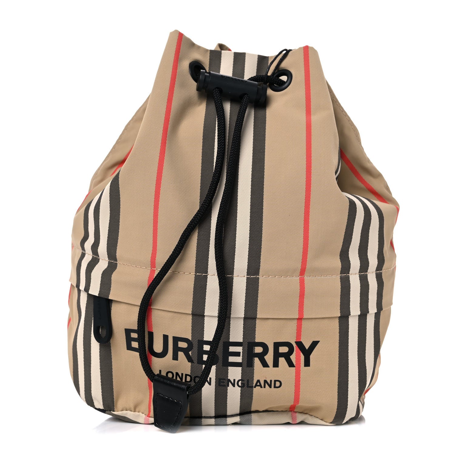 Burberry Econyl Icon Stripe Phoebe Drawcord Pouch Archive Beige 1 of 14