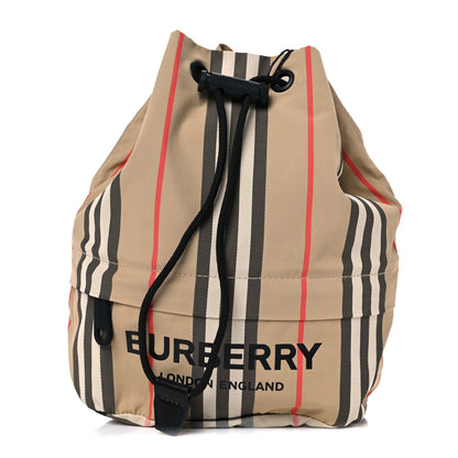 Burberry Econyl Icon Stripe Phoebe Drawcord Pouch Archive Beige 1 of 14