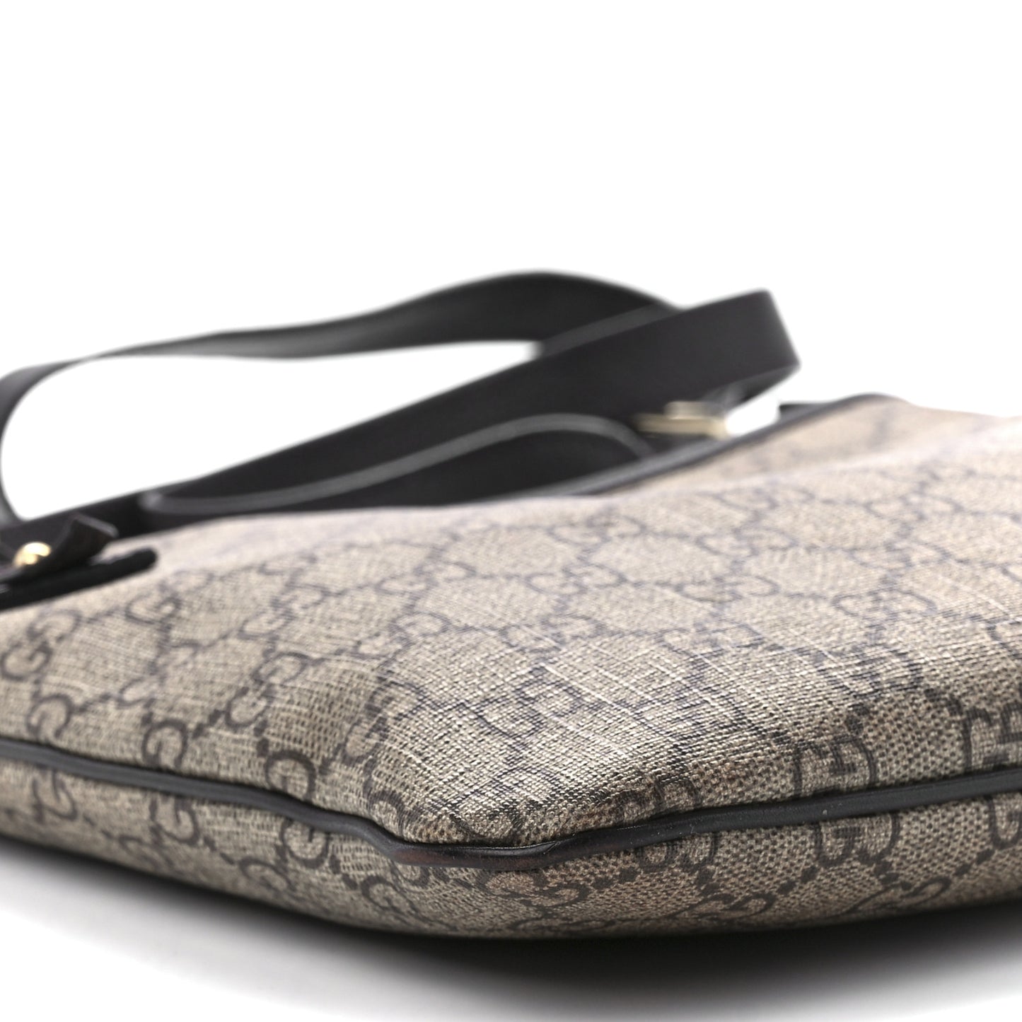 GG Plus Monogram Flat Messenger Beige Dark Brown