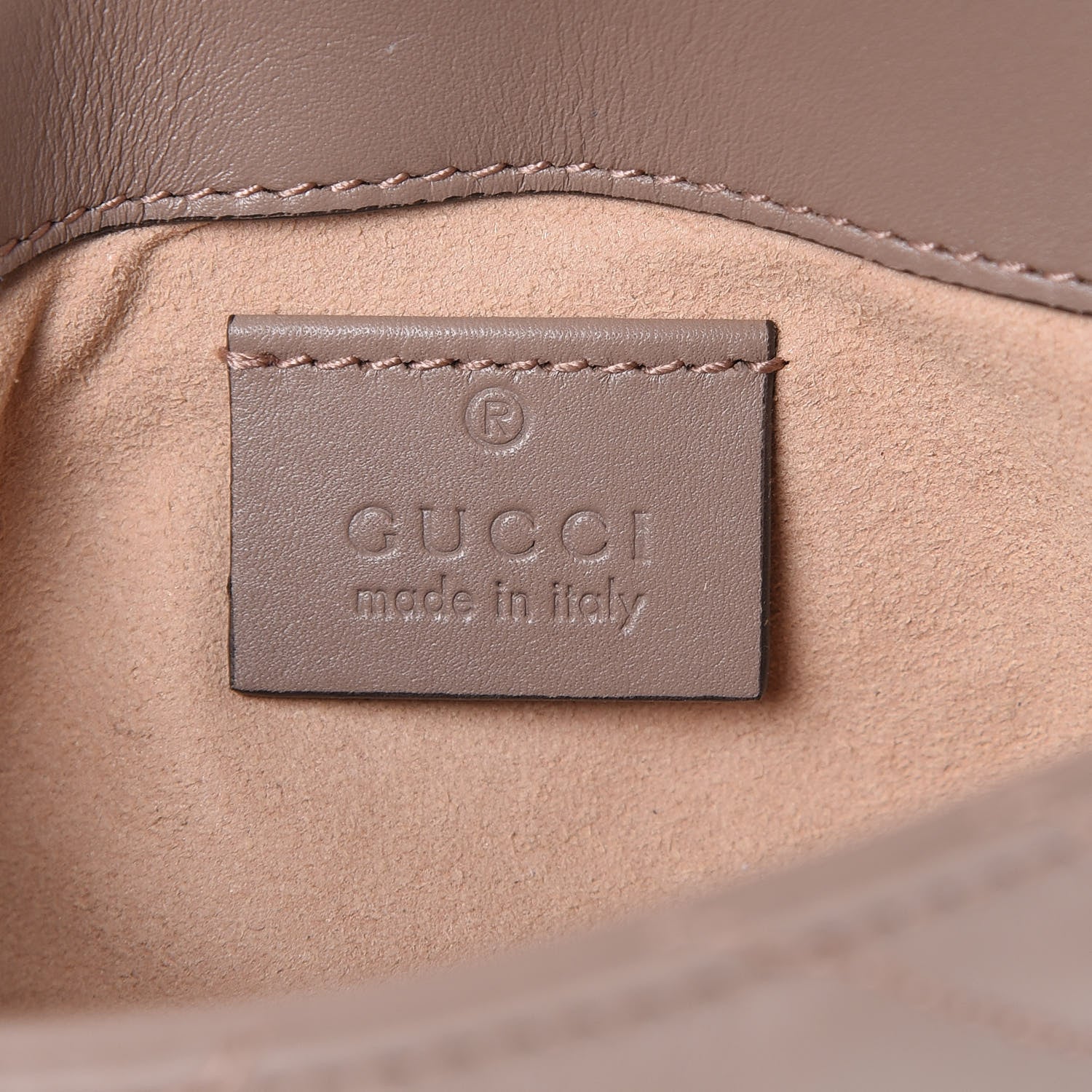 Gucci Calfskin Matelasse Super Mini GG Marmont Shoulder Bag Porcelain Rose 5 of 10