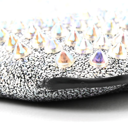 Christian Louboutin Nappa Mica Studded Loubiclutch Silver 10 of 10