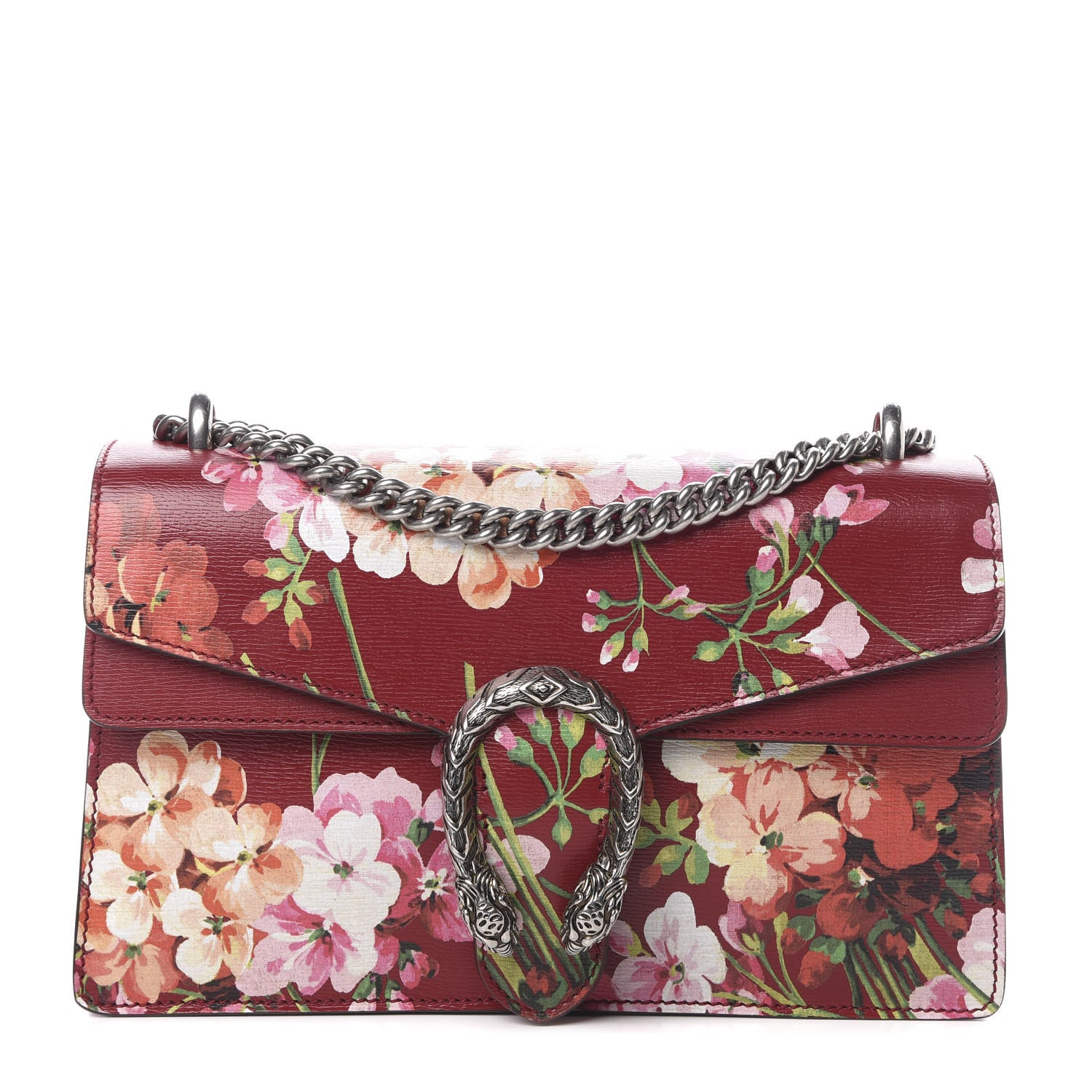 Gucci Calfskin Blooms Print Small Dionysus Shoulder Bag Romantic Cherry Multicolor 1 of 10
