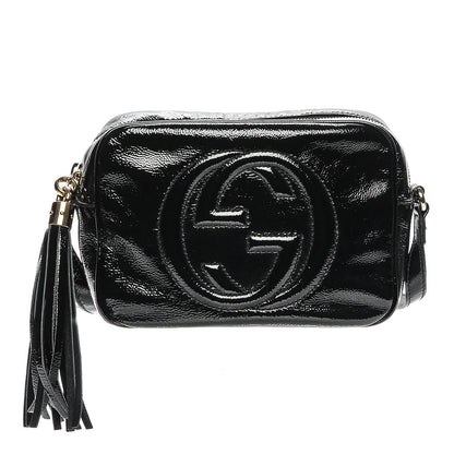 Gucci Soft Patent Small Soho Disco Bag Black 1 of 5