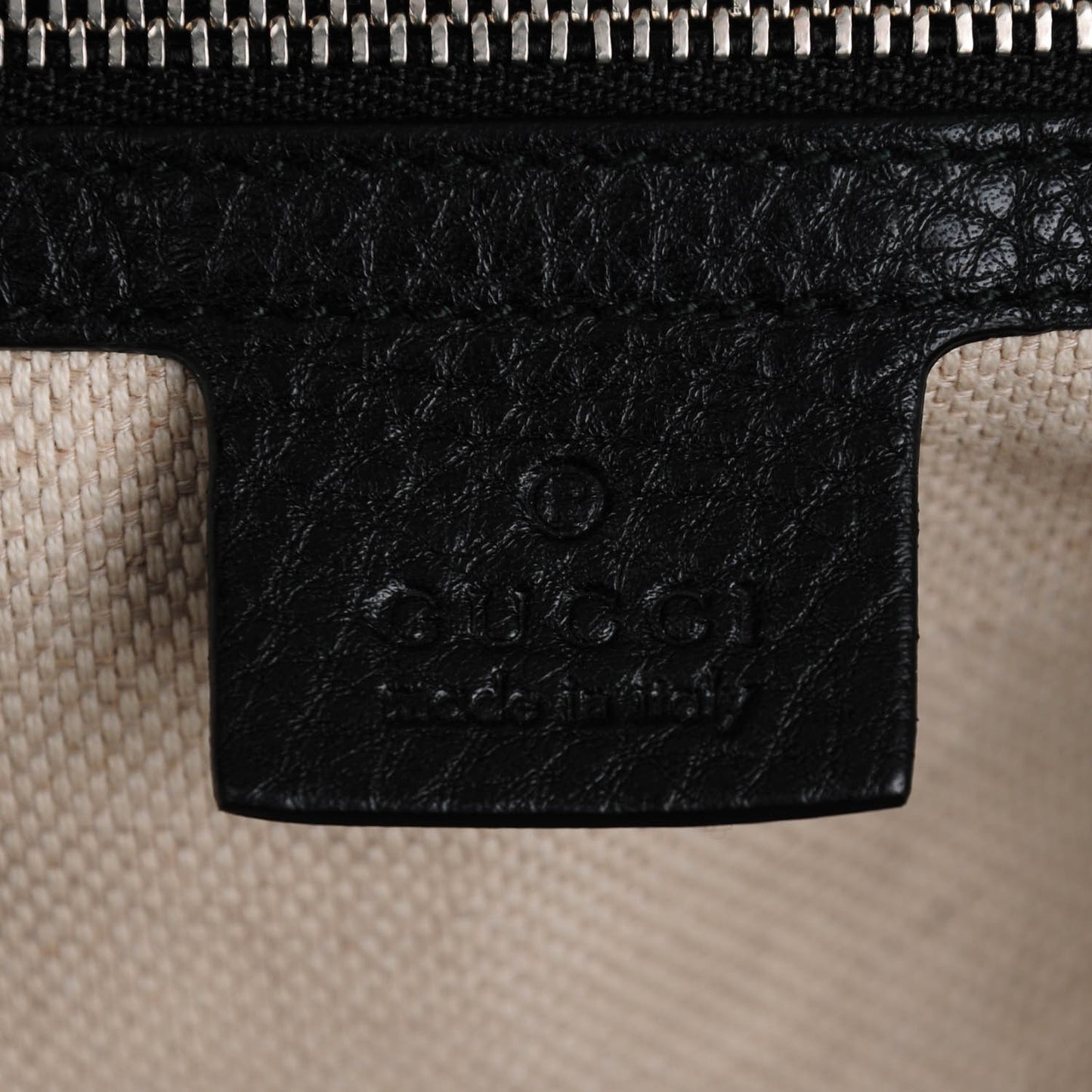 Pebbled Calfskin Studded Medium Soho Chain Shoulder Bag Black
