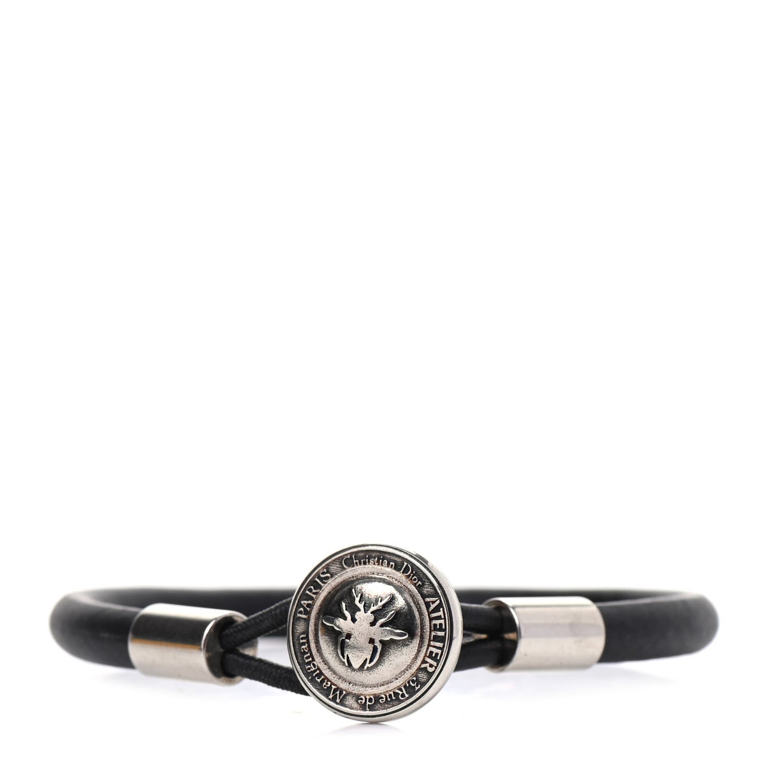 Christian Dior Calfskin Bee Bracelet Black 1 of 4