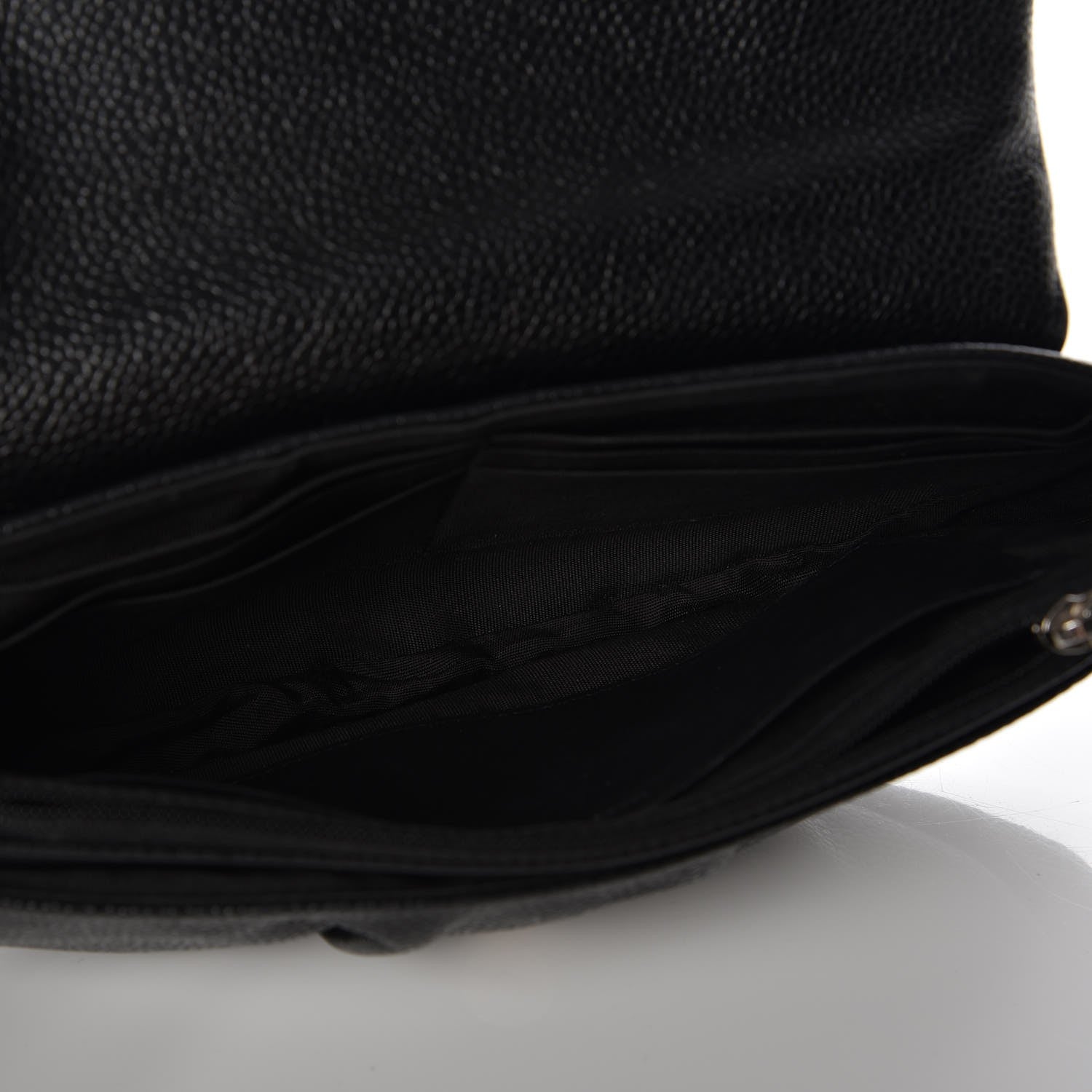 Chanel Caviar Half Moon Wallet On Chain WOC Black 5 of 9