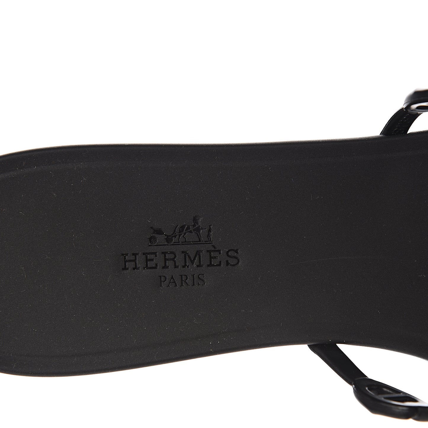 Rubber Chaine d'Ancre Rivage Sandals 39 Black