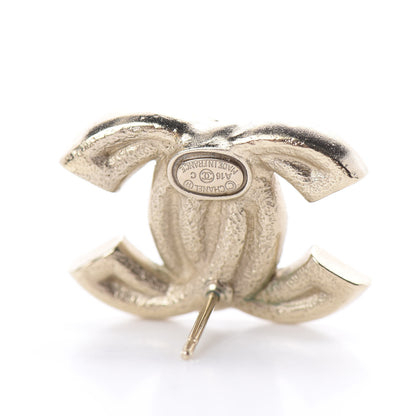 Chanel Crystal CC Earrings Light Gold 7 of 7