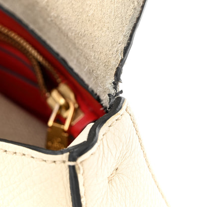 Valentino Garavani Pebbled Calfskin Small VRing Shoulder Bag Light Ivory 12 of 12