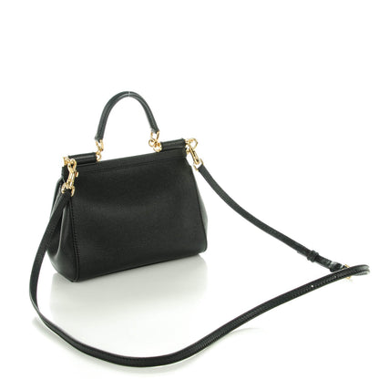 Dolce & Gabbana Dauphine Small Miss Sicily Satchel Black 3 of 6