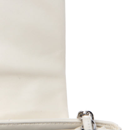 Chanel Calfskin Double Stitch Large Hamptons Flap Bag White 11 of 20