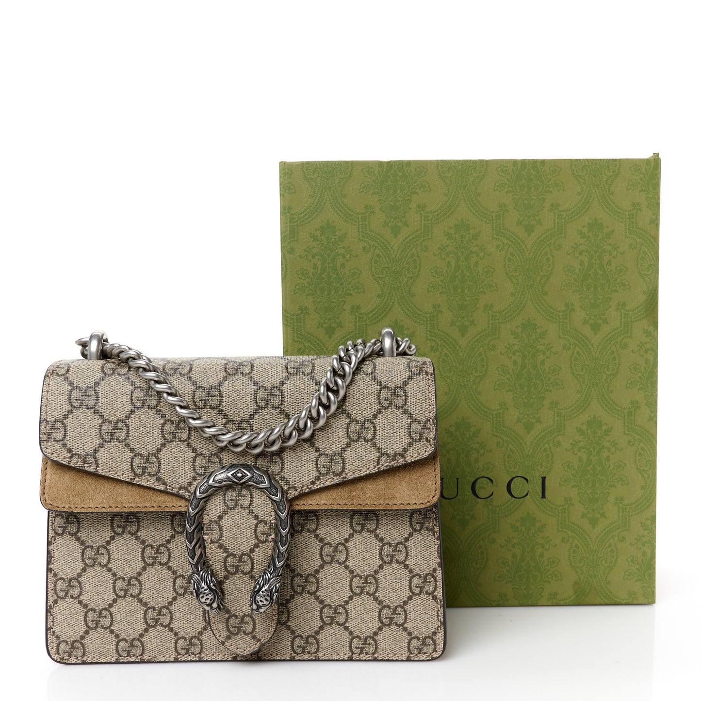 GG Supreme Monogram Mini Dionysus Shoulder Bag Taupe