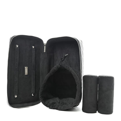 Chanel Lambskin Quilted Large Jewelry Case Black 5 of 8
