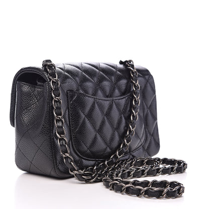 Chanel Caviar Quilted Mini Rectangular Flap Black 3 of 12