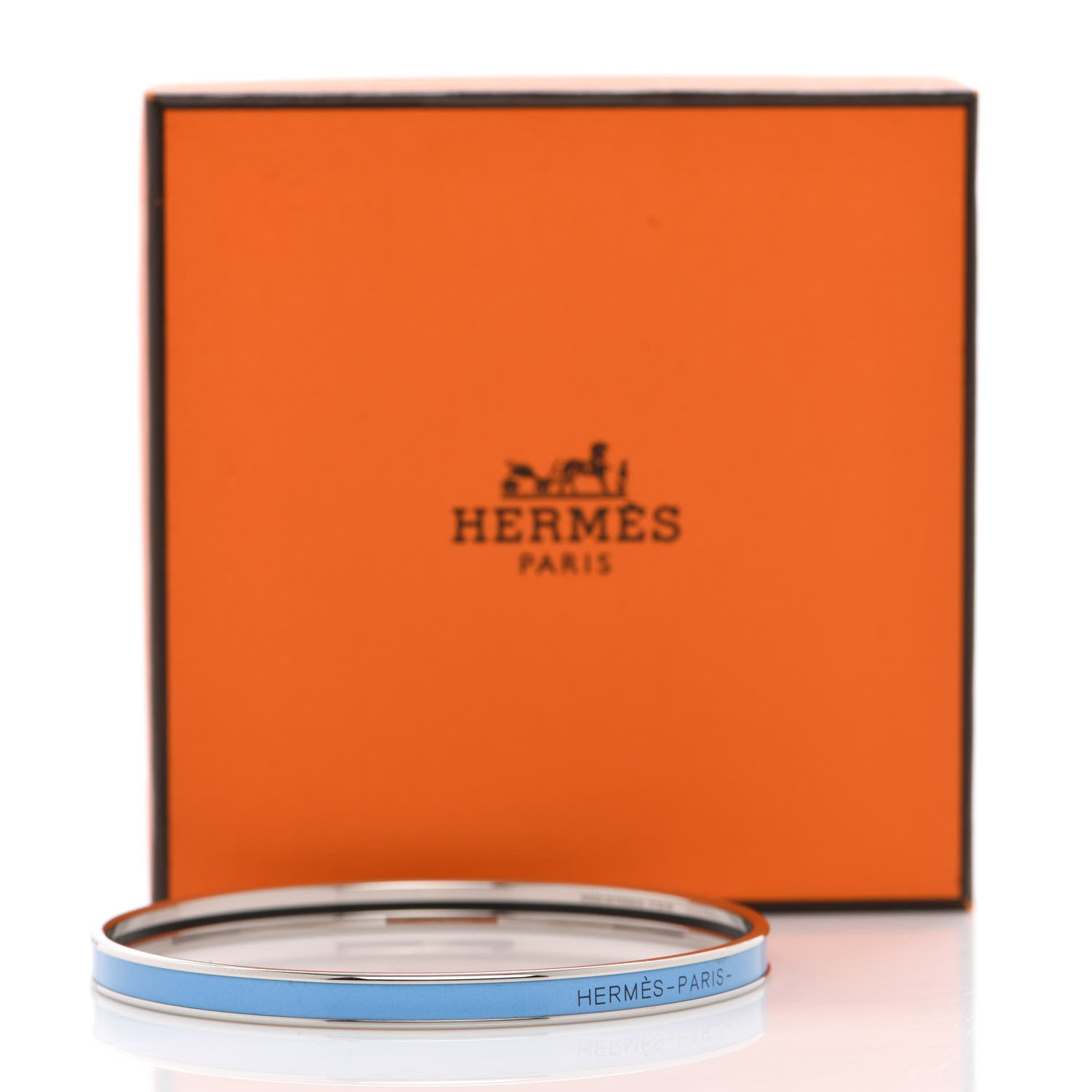 Hermes Enamel Printed Extra Narrow Bracelet 70 6 of 6