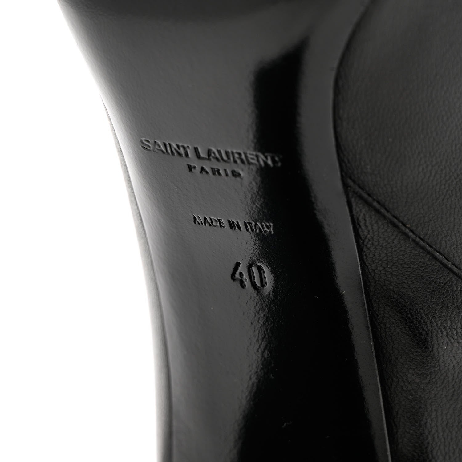 Saint Laurent Calfskin Betty 95 Ankle Boots 40 Black 7 of 16
