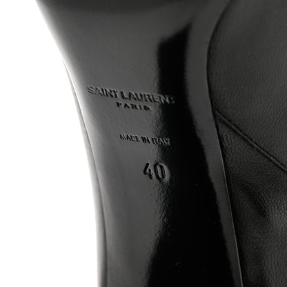 Saint Laurent Calfskin Betty 95 Ankle Boots 40 Black 7 of 16