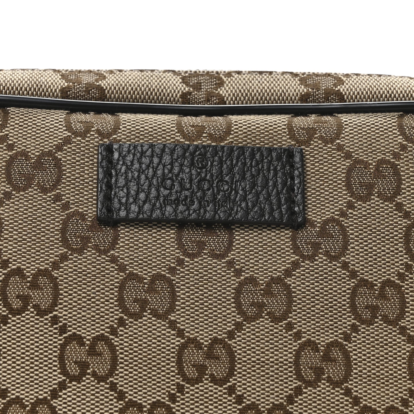 Monogram Dollar Calfskin Belt Bag Beige Ebony Testa di Moro Marrone Scuro