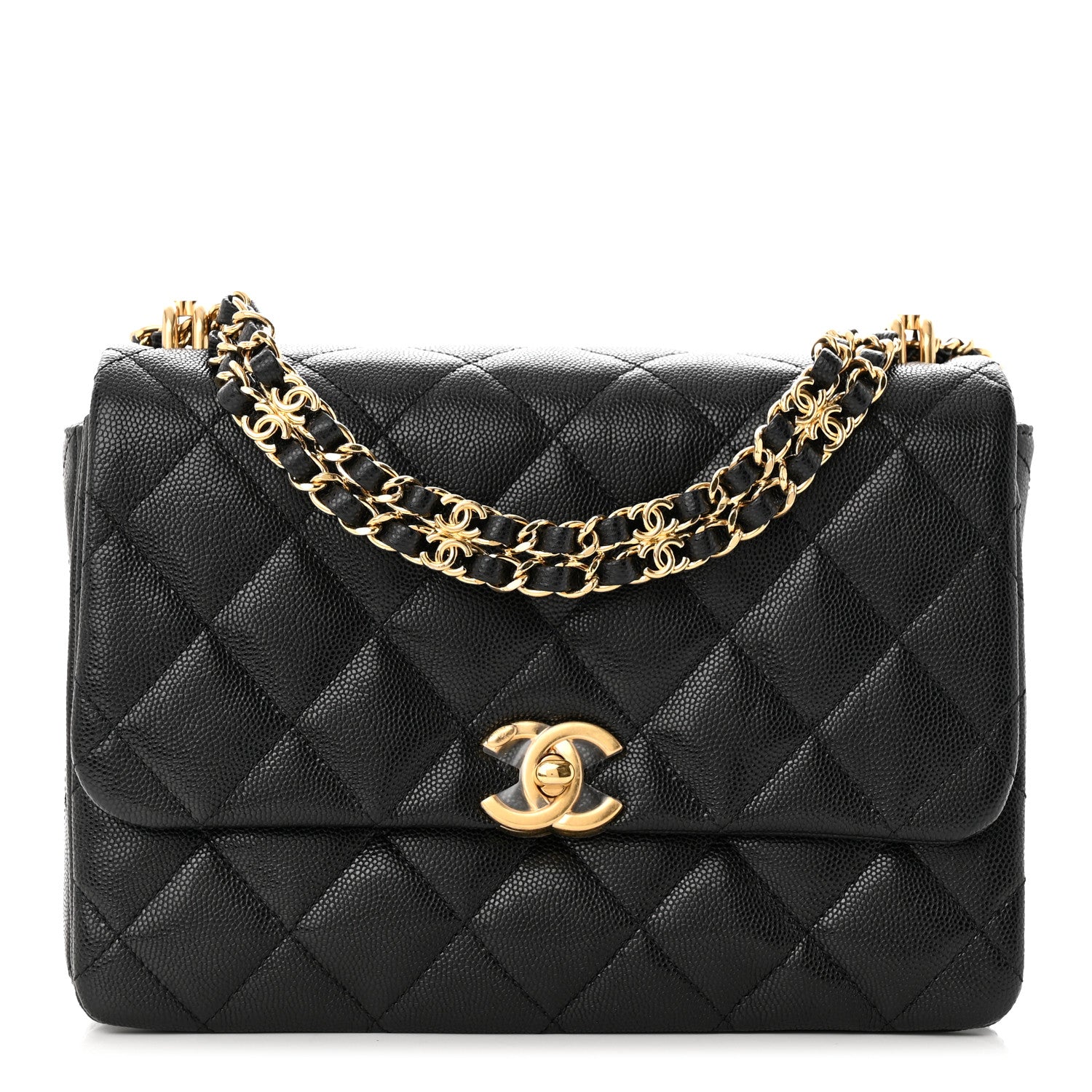 Chanel Caviar Quilted Coco First Flap Black 1 of 11