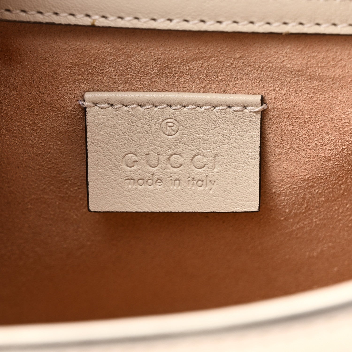 Gucci Wonka Grain Calfskin Mini Diana Tote Bag Mystic White Orange Fluo 6 of 10