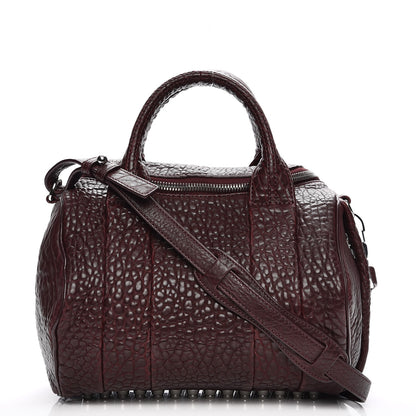 Alexander Wang Pebbled Lambskin Rockie Beet Rhodium Hardware 1 of 10
