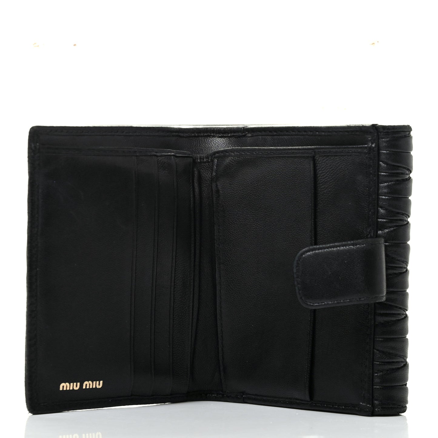 Nappa Matelasse Lux Flap Wallet Black