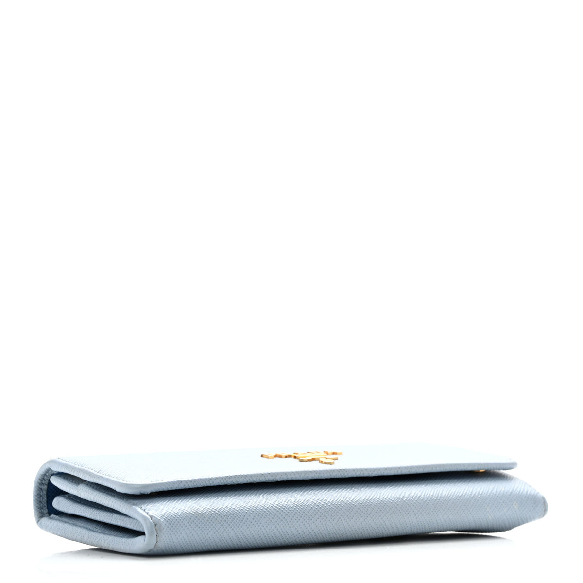 Prada Saffiano Metal Continental Flap Wallet Aviazione 4 of 13