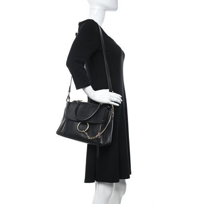 Chloe Calfskin Medium Faye Day Shoulder Bag Black 2 of 11