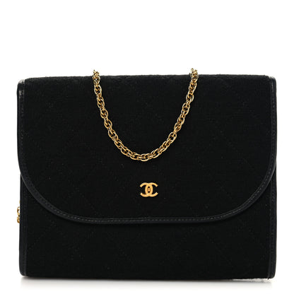 Chanel Jersey Quilted Mini Square Flap Black 1 of 11