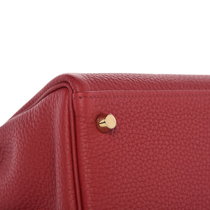Hermes Togo Kelly Retourne 28 Rouge Grenat 36 of 37