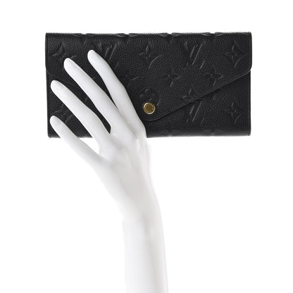 Louis Vuitton Empreinte Josephine Wallet Black 2 of 7