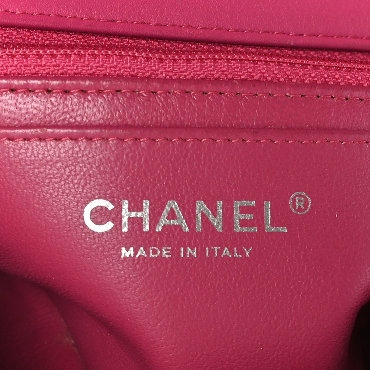 Patent Calfskin Quilted Mini Rectangular Flap Pink