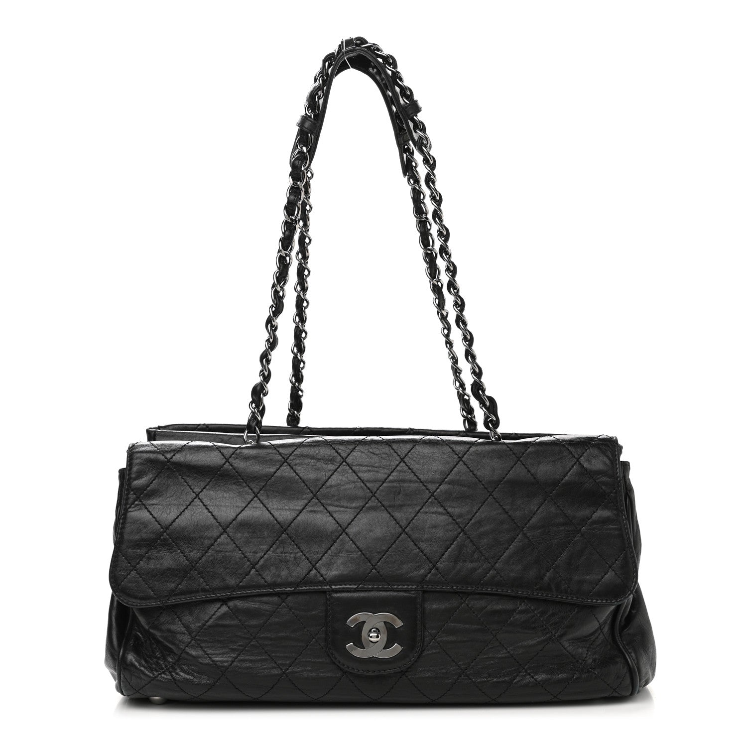 Chanel Lambskin Quilted Ritz Flap Bag Black 1 of 12