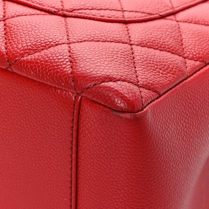 Chanel Caviar Quilted Grand Shopping Tote GST Red 12 of 12