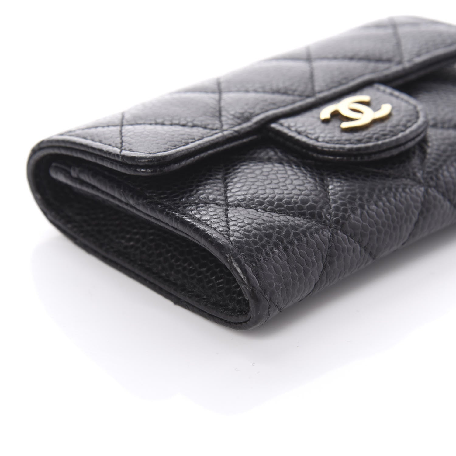 Chanel Caviar Quilted Flap Card Holder Black 6 of 12
