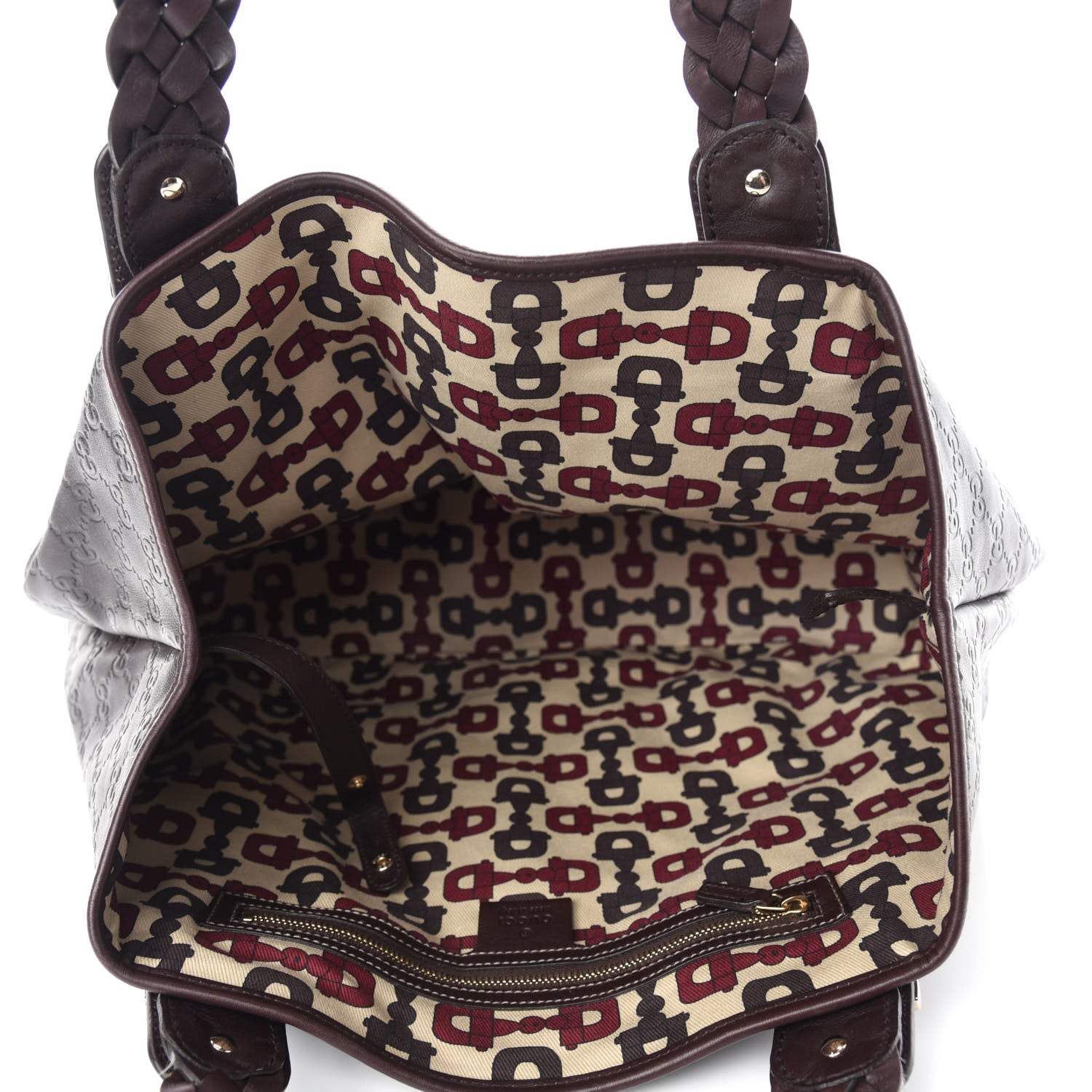 Gucci Guccissima Medium Pelham Shoulder Bag Dark Brown 5 of 12