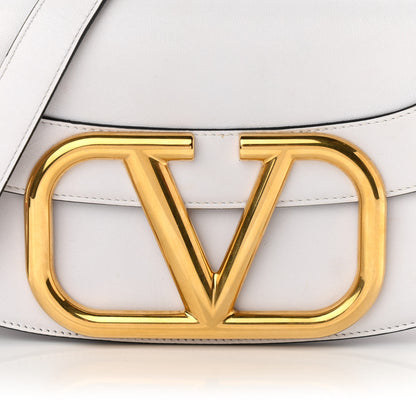 Valentino Garavani Smooth Calfskin Supervee Shoulder Bag Optic White 7 of 11