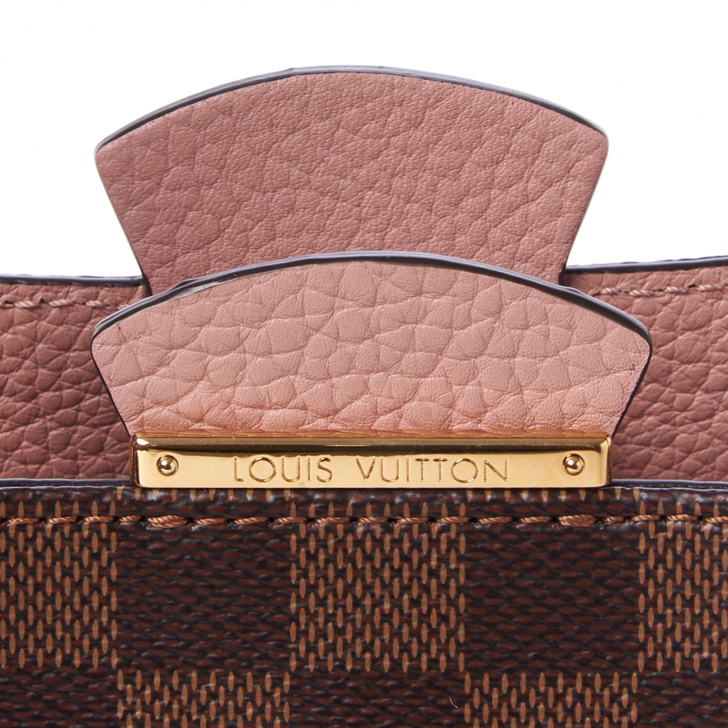 Damier Ebene Cuir Taurillon Brittany Magnolia