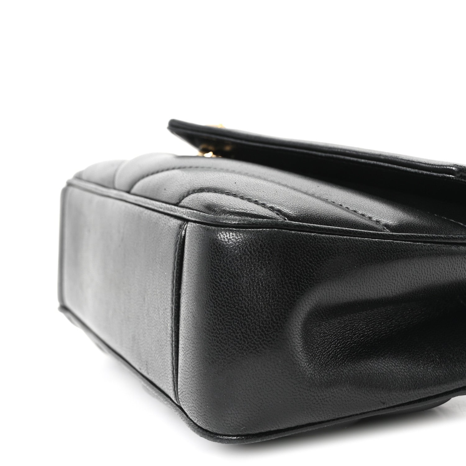 Saint Laurent Lambskin Chevron Quilted Small Loulou Black 11 of 11