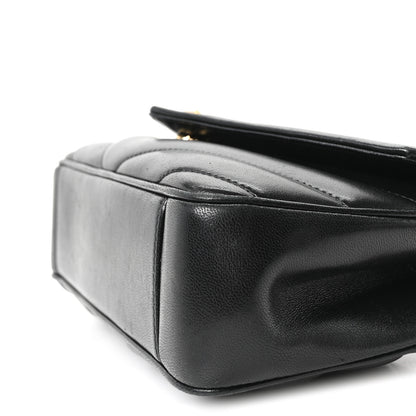 Saint Laurent Lambskin Chevron Quilted Small Loulou Black 11 of 11