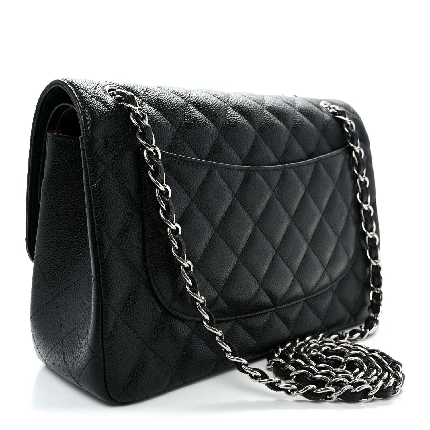 Chanel Caviar Quilted Jumbo Double Flap Black 3 of 11